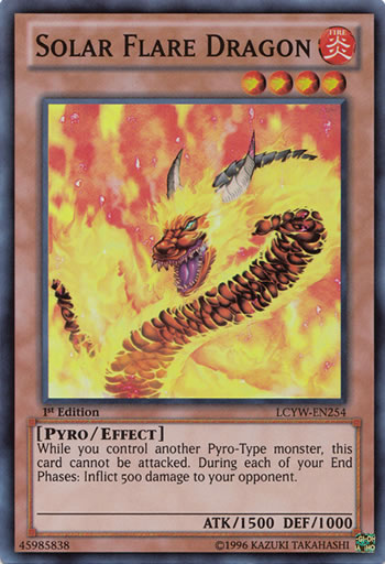 Yu-Gi-Oh Card: Solar Flare Dragon
