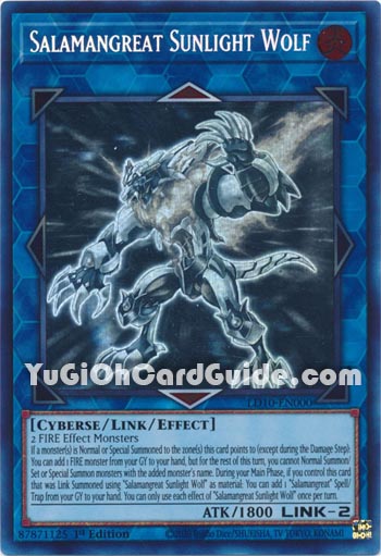 Yu-Gi-Oh Card: Salamangreat Sunlight Wolf