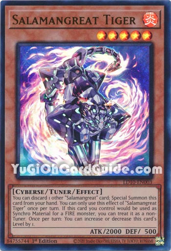 Yu-Gi-Oh Card: Salamangreat Tiger