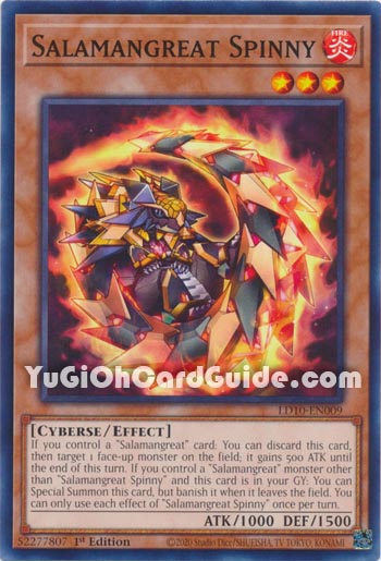 Yu-Gi-Oh Card: Salamangreat Spinny