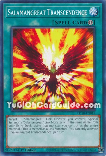 Yu-Gi-Oh Card: Salamangreat Transcendence