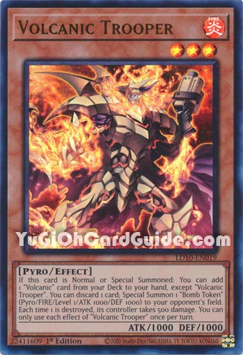 Yu-Gi-Oh Card: Volcanic Trooper