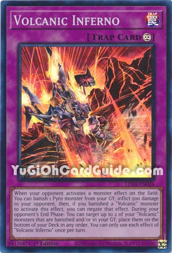 Yu-Gi-Oh Card: Volcanic Inferno