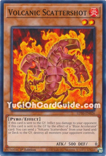 Yu-Gi-Oh Card: Volcanic Scattershot