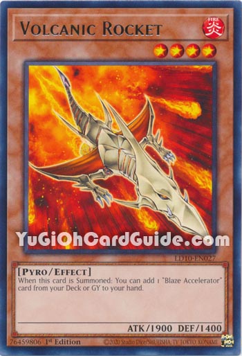 Yu-Gi-Oh Card: Volcanic Rocket