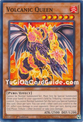 Yu-Gi-Oh Card: Volcanic Queen