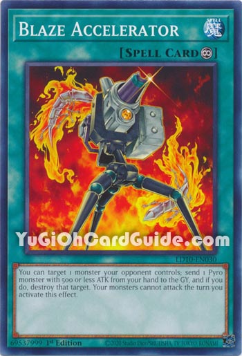 Yu-Gi-Oh Card: Blaze Accelerator