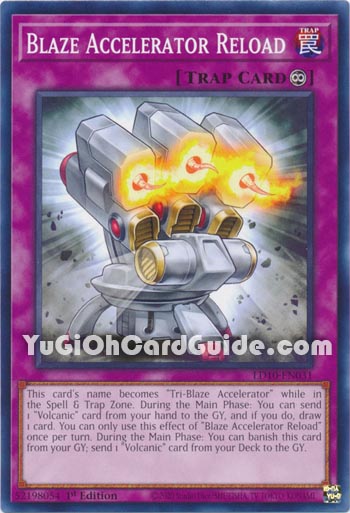 Yu-Gi-Oh Card: Blaze Accelerator Reload