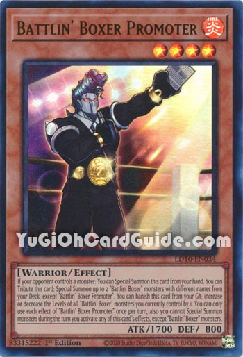 Yu-Gi-Oh Card: Battlin' Boxer Promoter