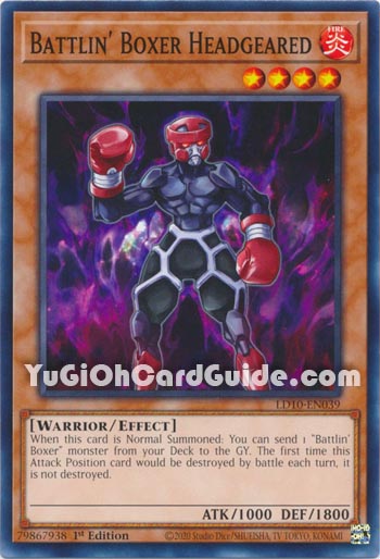 Yu-Gi-Oh Card: Battlin' Boxer Headgeared