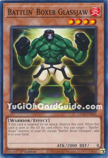 Yu-Gi-Oh Card: Battlin' Boxer Glassjaw