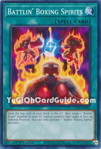 Yu-Gi-Oh Card: Battlin' Boxing Spirits