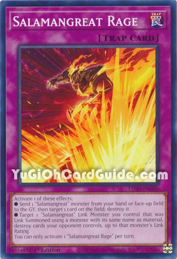 Yu-Gi-Oh Card: Salamangreat Rage