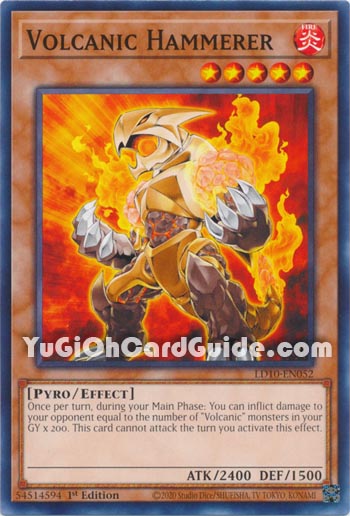 Yu-Gi-Oh Card: Volcanic Hammerer