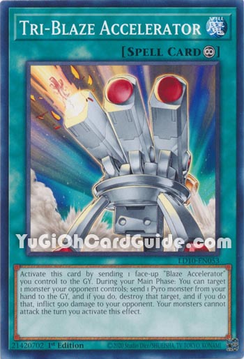 Yu-Gi-Oh Card: Tri-Blaze Accelerator