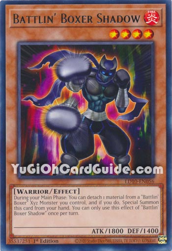 Yu-Gi-Oh Card: Battlin' Boxer Shadow
