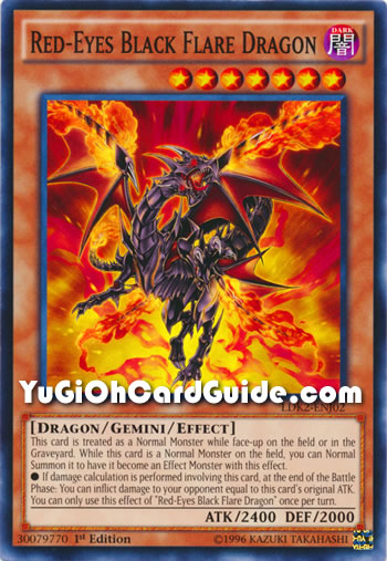Yu-Gi-Oh Card: Red-Eyes Black Flare Dragon
