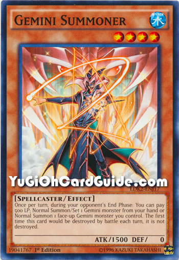 Yu-Gi-Oh Card: Gemini Summoner