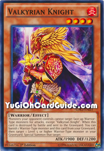 Yu-Gi-Oh Card: Valkyrian Knight