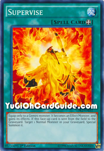 Yu-Gi-Oh! Carta 'Supervisionare' - LDK2-ENJ31 - Comune - Edizione Illimitata - Da Mazzo Leggendario II