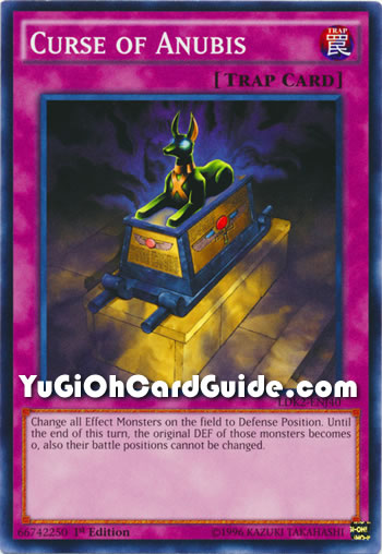 Yu-Gi-Oh Card: Curse of Anubis