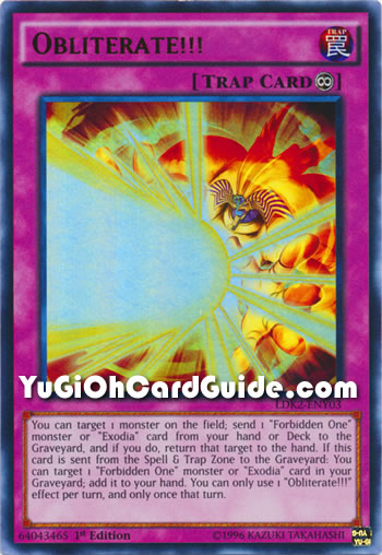 Yu-Gi-Oh Card: Obliterate!!!