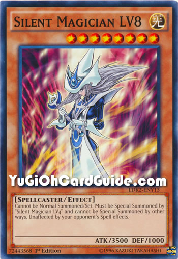 Yu-Gi-Oh Card: Silent Magician LV8