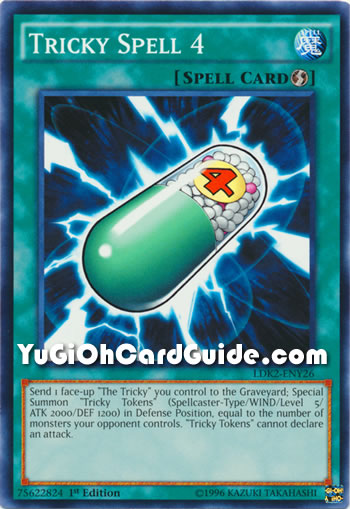 Yu-Gi-Oh Card: Tricky Spell 4