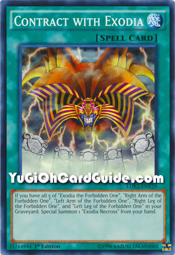 Yu-Gi-Oh Card: Contract with Exodia