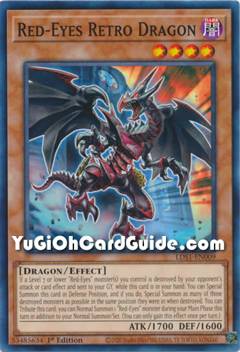Yu-Gi-Oh Card: Red-Eyes Retro Dragon
