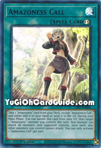 Yu-Gi-Oh Card: Amazoness Call