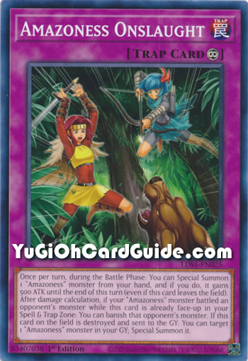 Yu-Gi-Oh Card: Amazoness Onslaught