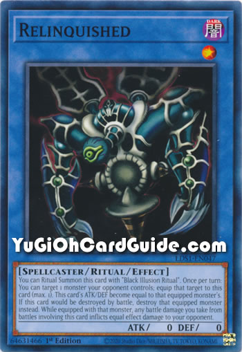 Yu-Gi-Oh Card: Relinquished