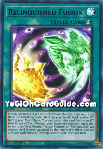 Yu-Gi-Oh Card: Relinquished Fusion