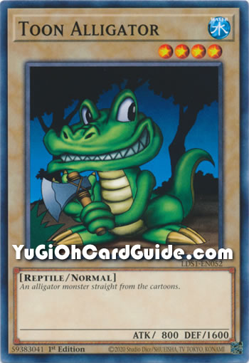 Yu-Gi-Oh Card: Toon Alligator