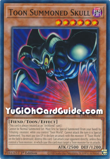 Yu-Gi-Oh Card: Toon Summoned Skull
