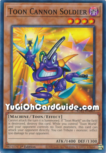 Yu-Gi-Oh Card: Toon Cannon Soldier