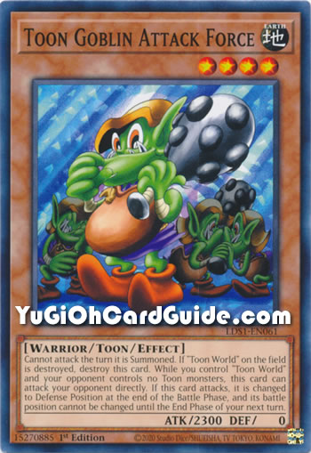 Yu-Gi-Oh Card: Toon Goblin Attack Force