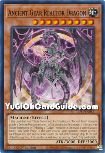 Yu-Gi-Oh Card: Ancient Gear Reactor Dragon
