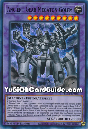 Yu-Gi-Oh Card: Ancient Gear Megaton Golem