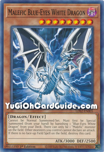 Yu-Gi-Oh Card: Malefic Blue-Eyes White Dragon