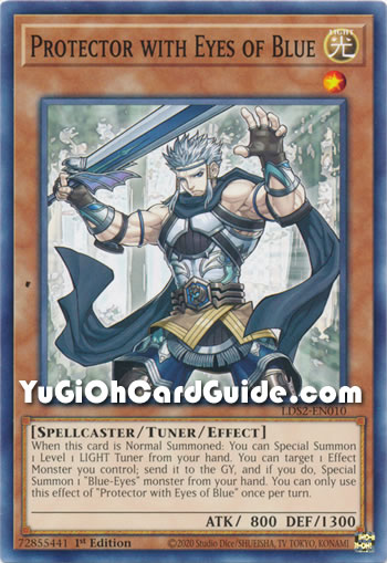 Yu-Gi-Oh Card: Protector with Eyes of Blue