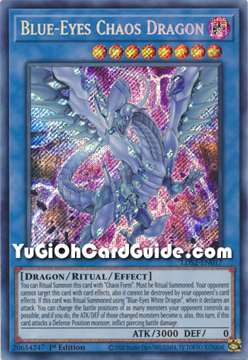 Yu-Gi-Oh Card: Blue-Eyes Chaos Dragon