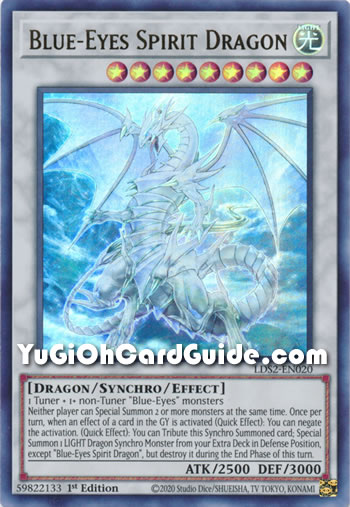 Yu-Gi-Oh Card: Blue-Eyes Spirit Dragon