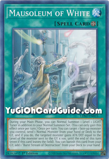 Yu-Gi-Oh Card: Mausoleum of White
