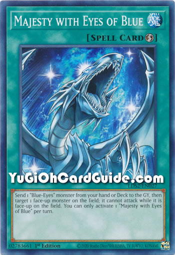 Yu-Gi-Oh Card: Majesty with Eyes of Blue