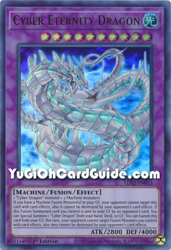 Yu-Gi-Oh Card: Cyber Eternity Dragon