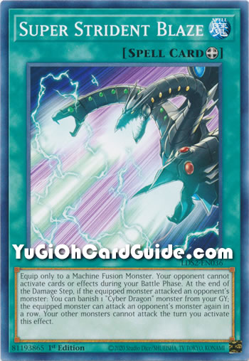 Yu-Gi-Oh Card: Super Strident Blaze