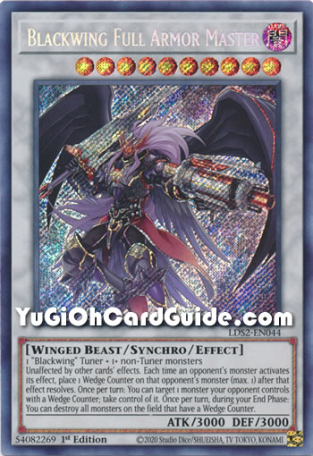 Yu-Gi-Oh! Carta Blackwing Armor Master (GLD3-EN038) – Ultra Rara, Limited Edition Da Gold Series 3 - 2