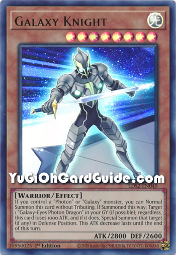 Yu-Gi-Oh Card: Galaxy Knight